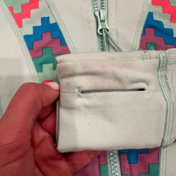 Ivivva Lululemon Colorful Chevron Track Jacket - Picture 6 of 8
